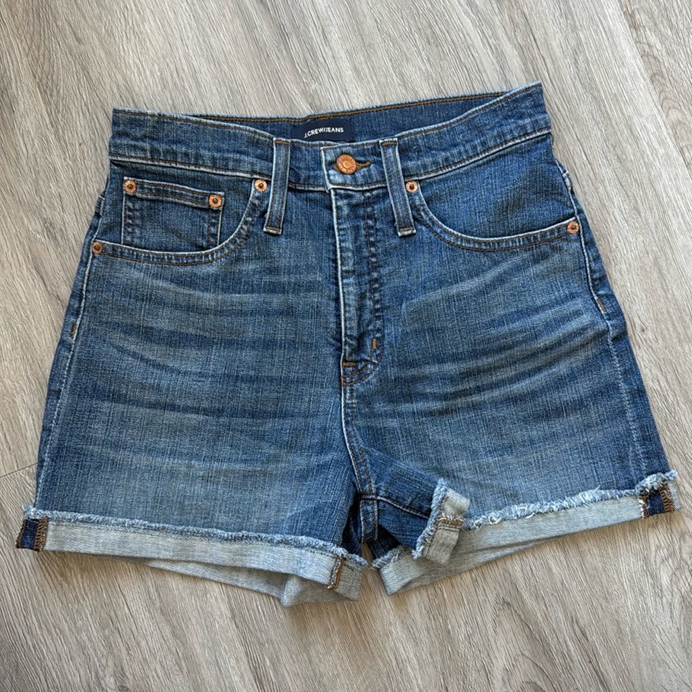 J.Crew Classic denim short in dark Pacific blue wash